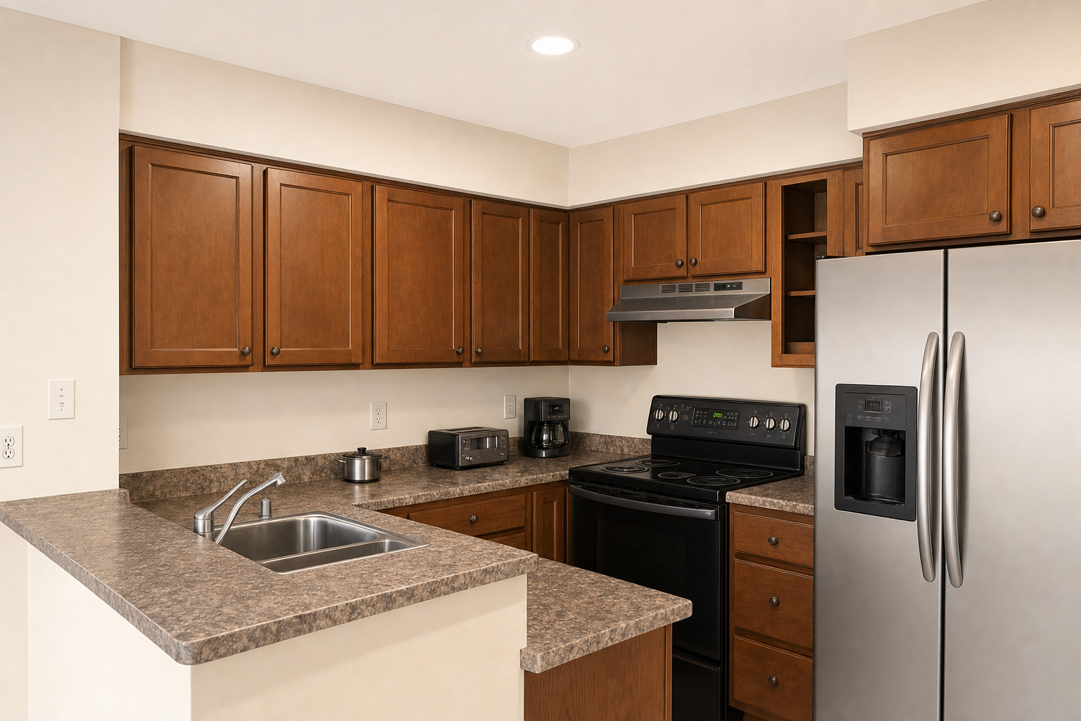 Kitchen Fire Restoration — after